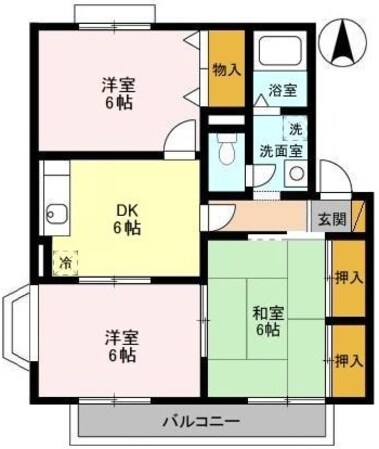 ヴィラモデルナDの物件間取画像